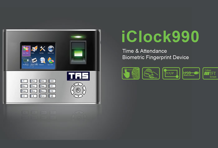 iClock990 Biometric Time Attendance clocking systems